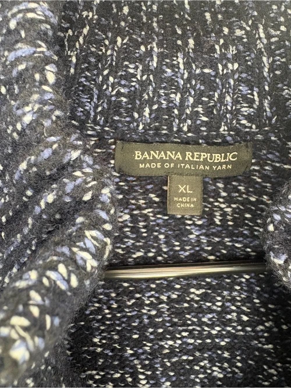 Banana Republic Men’s Italian Yarn Full Zip Up Jacket